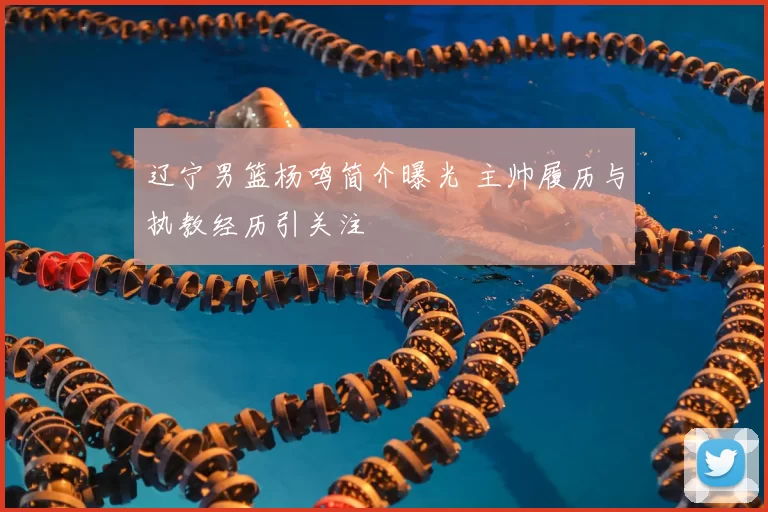 辽宁男篮杨鸣简介曝光 主帅履历与执教经历引关注